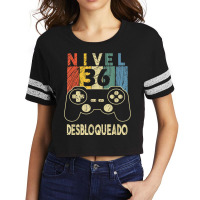 Nivel 36 Desbloqueado Gamer 36 Años T Shirt Scorecard Crop Tee | Artistshot