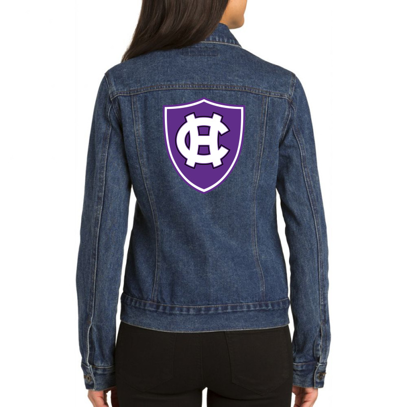 The Holy Cross Crusaders Ladies Denim Jacket | Artistshot