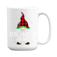 Organized Gnome Buffalo Plaid Matching Family Christmas T Shirt 15 Oz Coffee Mug | Artistshot