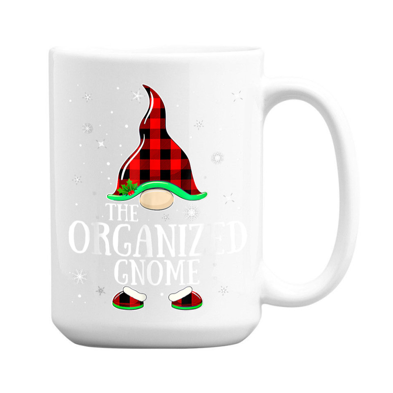 Organized Gnome Buffalo Plaid Matching Family Christmas T Shirt 15 Oz Coffee Mug | Artistshot