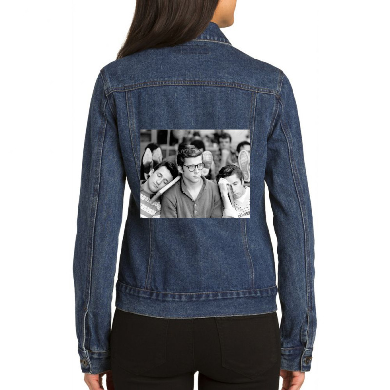 Michael In Biology Class Ladies Denim Jacket by KIJANAOHNSON | Artistshot