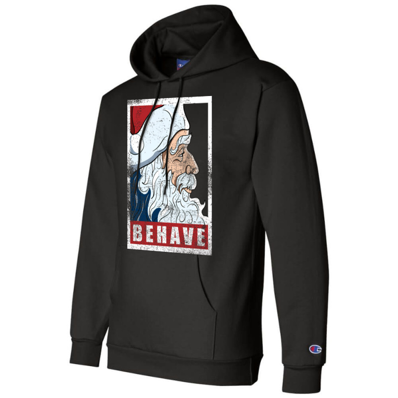 Behave   Santa Clau Champion Hoodie | Artistshot