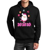 Christmas Pink Santa Unisex Hoodie | Artistshot