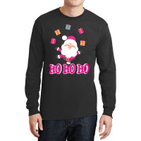 Christmas Pink Santa Long Sleeve Shirts | Artistshot