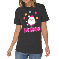 Christmas Pink Santa Vintage T-shirt | Artistshot