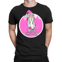 Christmas Retro Vintage Pink Santa Claus Crismas T-shirt | Artistshot