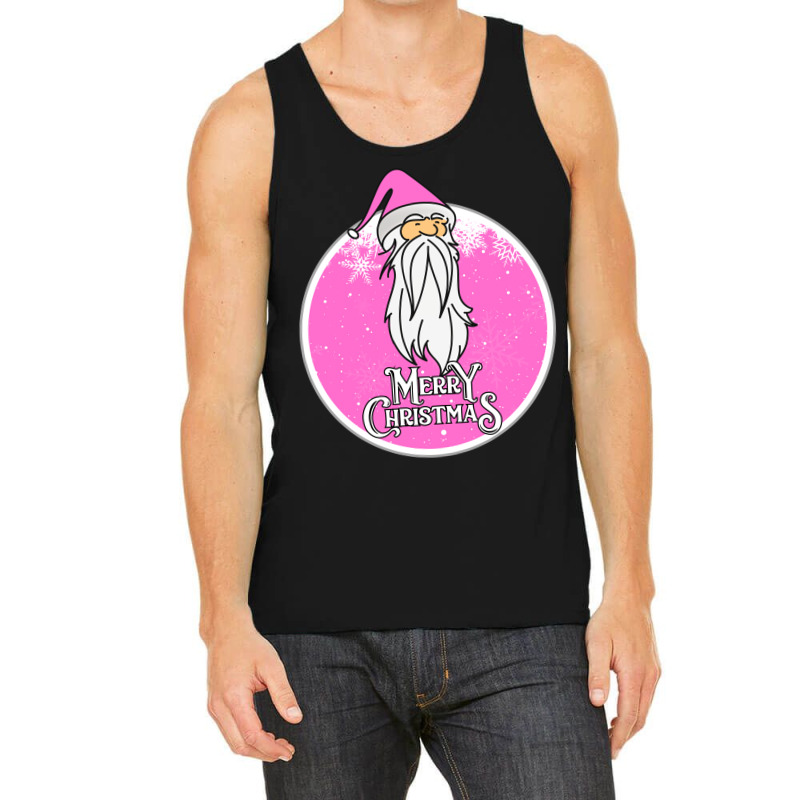 Christmas Retro Vintage Pink Santa Claus Crismas Tank Top | Artistshot