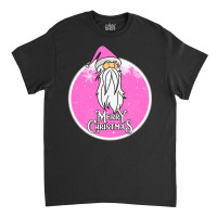 Christmas Retro Vintage Pink Santa Claus Crismas Classic T-shirt | Artistshot