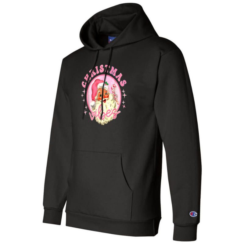 Christmas Retro Vintage Pink Champion Hoodie | Artistshot