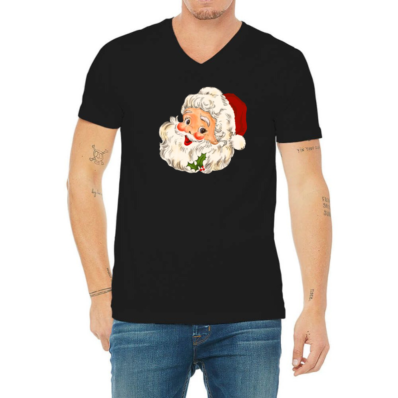 Christmas Vintage Santa No 1 V-neck Tee | Artistshot