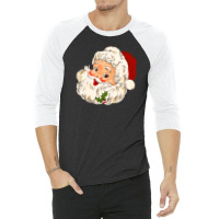 Christmas Vintage Santa No 1 3/4 Sleeve Shirt | Artistshot