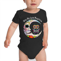 Owl & Moon Sugar Skull Mexico Calavera Day Of The Dead Tank Top Baby Bodysuit | Artistshot