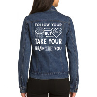 Follw Your Heart Ladies Denim Jacket | Artistshot