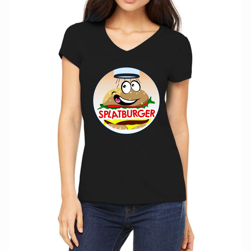 Thundermans - Mrs Wong's Splatburger Women's V-Neck T-Shirt by bummercaught | Artistshot