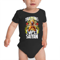 Training To Go Super Saiyan Black Baby Bodysuit | Artistshot