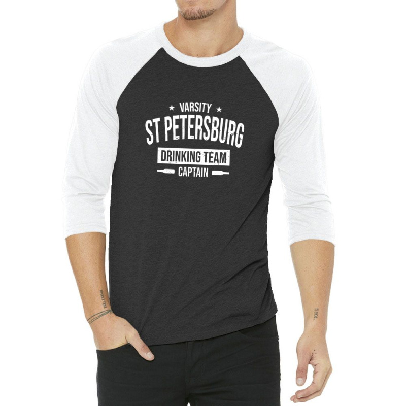 St Petersburg Drinking Team Captain Florida Beer Lover Fl 3/4 Sleeve Shirt by nahodsehidav | Artistshot