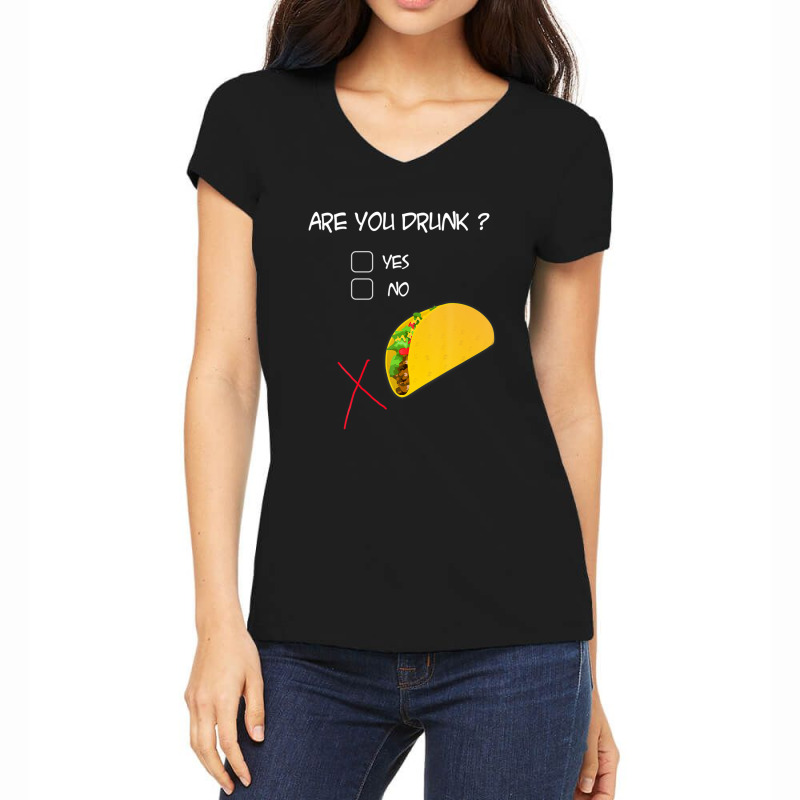 Funny Taco Lover Cinco De Mayo Taco Choose Tacos Women's V-Neck T-Shirt by gazerdutlio | Artistshot