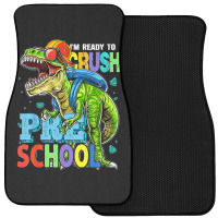 I'm Ready To Crush Preschool Dinosaur Back To School Kids Front Car Mat | Artistshot