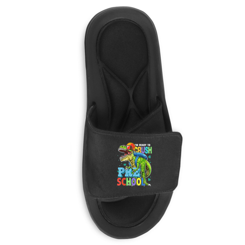 I'm Ready To Crush Preschool Dinosaur Back To School Kids Slide Sandal by JOSEPHDOMINICWILLIS | Artistshot