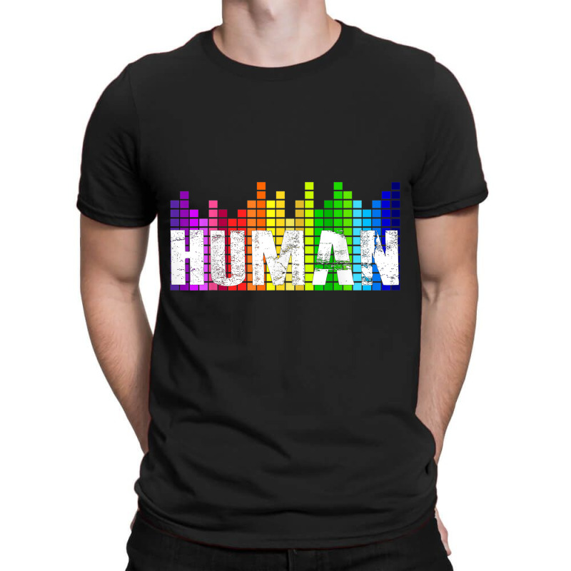 Human Flag Lgbt Gay Pride Transgender Gift  Tshirt T-shirt | Artistshot