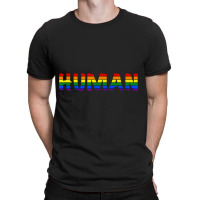 Human Pride Flag Lgbt Gay Pride Month Support Tshirt T-shirt | Artistshot