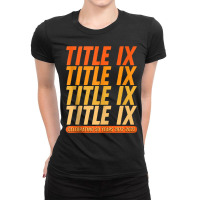 Title Ix 50th Anniversary Us Education Amendments 50 Years Tank Top Ladies Fitted T-shirt | Artistshot