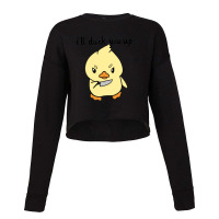 Baby Duck Cartoon Cropped Sweater | Artistshot