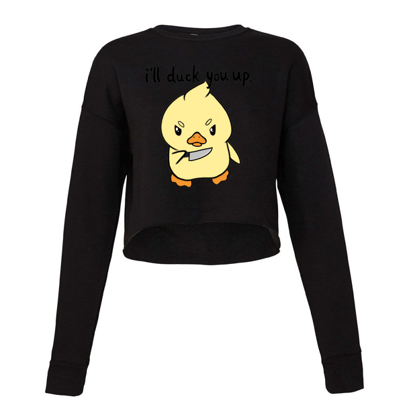 Baby Duck Cartoon Cropped Sweater | Artistshot