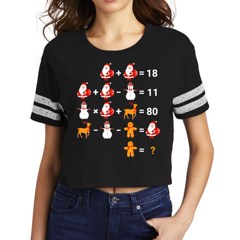 Mathematical Equations Quiz Funny Math Teacher Christmas T Shirt Scorecard Crop Tee by dewwww | Artistshot