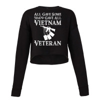 Vietnam Veteran 58479 Gave All Tees Soldiers Men Women Cropped Sweater | Artistshot