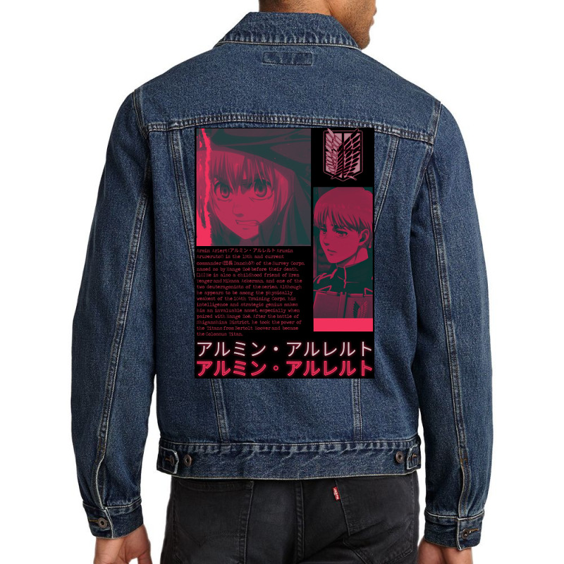 Armin Arlert-l8biq Men Denim Jacket | Artistshot