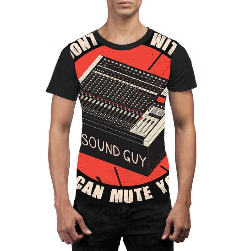 Funny Sound Guy Art For Audio Music Production Graphic T-shirt | Artistshot