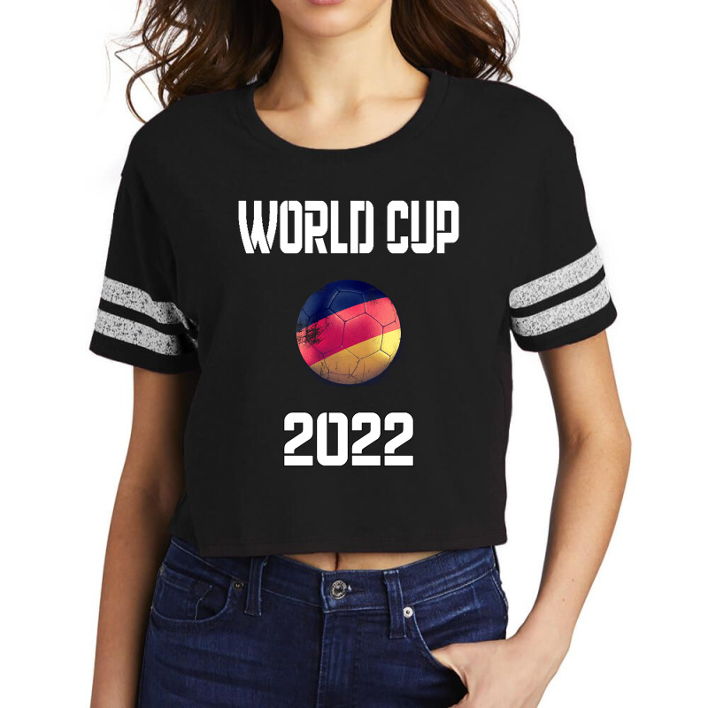 Germany Football Shirt Cup Tournament 2022-thwn2 Scorecard Crop Tee by Irene West | Artistshot