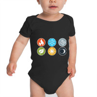 Gloomhaven Elements Symbol Fire Ice Air Earth Light Dark Baby Bodysuit | Artistshot