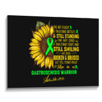 Gastroschisis Awareness She Is A Gastroschisis Warrior She Is Me Metal Print Horizontal | Artistshot