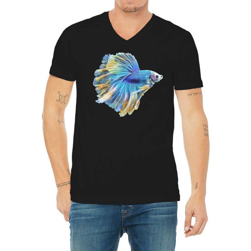 Paradise Betta T  Shirt Paradise Betta Fish T  Shirt V-Neck Tee by antwanbartell660 | Artistshot