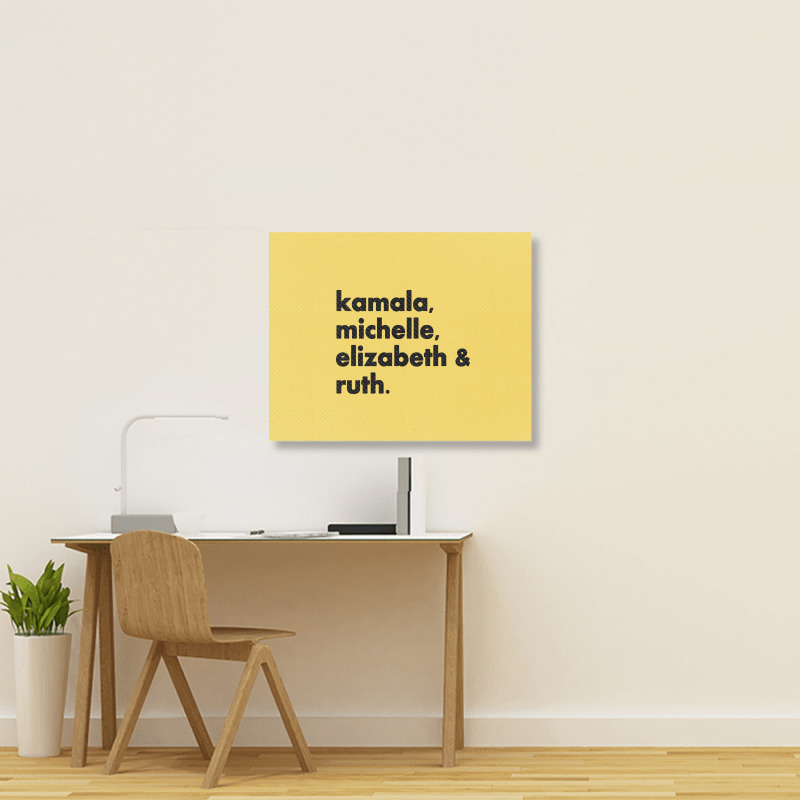 Kamala Michelle Rbg Elizabeth Ruth Landscape Canvas Print | Artistshot