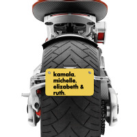 Kamala Michelle Rbg Elizabeth Ruth Motorcycle License Plate | Artistshot