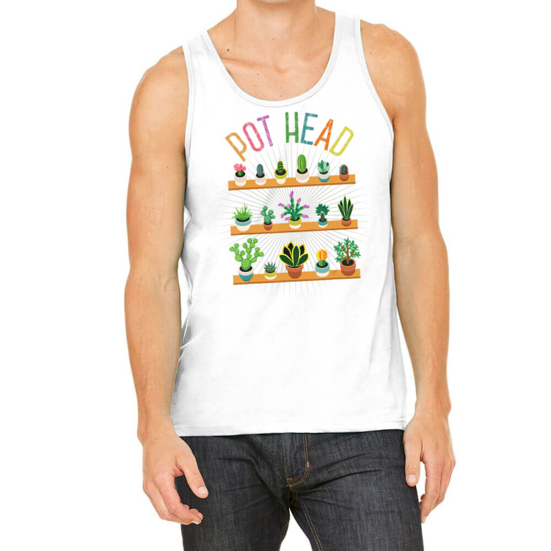 Plant Lover And Gardener Pot Head Succulent Tank Top by Boomtea | Artistshot