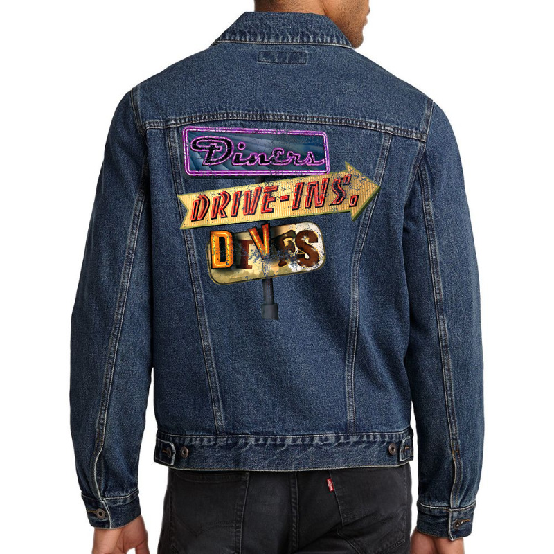 Diners Drive Ins Dives Men Denim Jacket | Artistshot