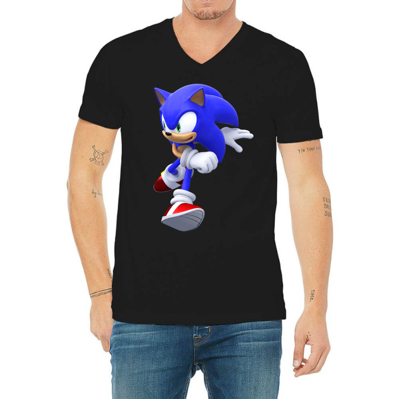 Dash Son Hedgehog V-neck Tee | Artistshot