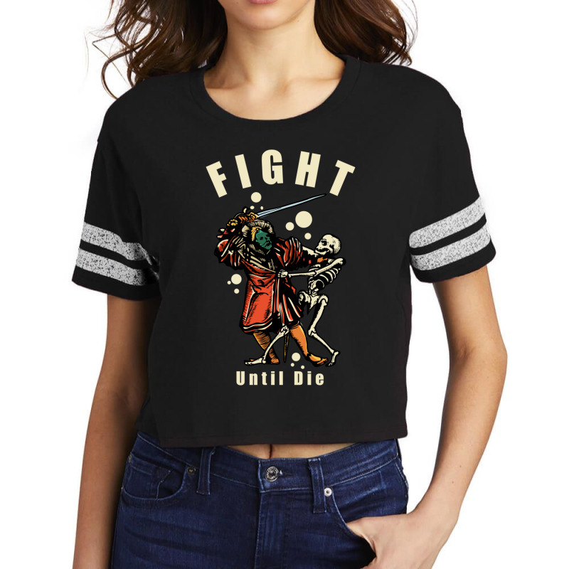 Fight Until Die Scorecard Crop Tee by YATRONOTLEY | Artistshot