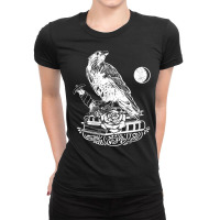 Raven Pagan Witchcraft Wicca Occult Satan Gothic T Shirt Ladies Fitted T-shirt | Artistshot