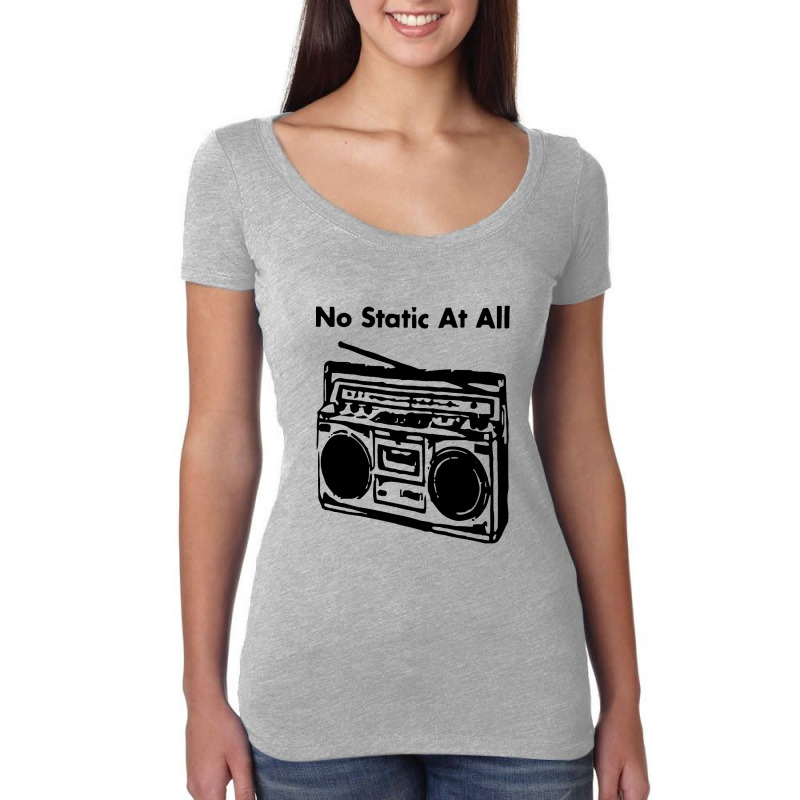 Static Radio Music Women's Triblend Scoop T-shirt | Artistshot