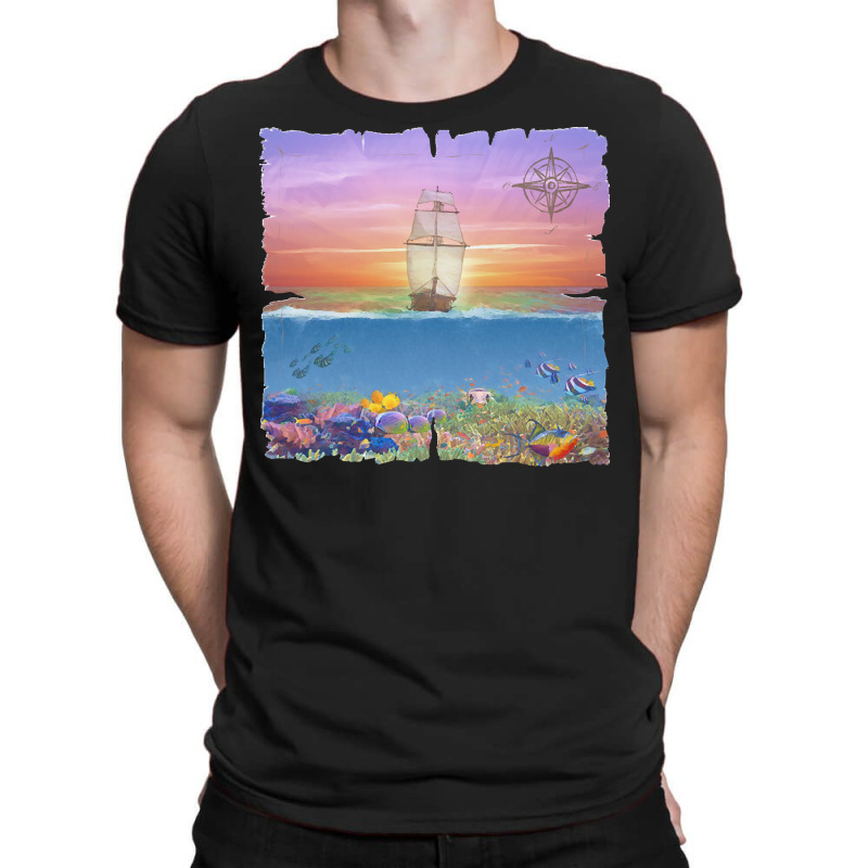 Sailing Ship T  Shirt Sunset Sail T  Shirt T-shirt | Artistshot