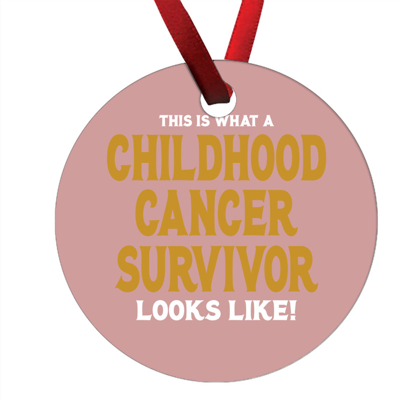 Never Underestimate The Strength Of A Childhood Cancer Warrior Ornament | Artistshot