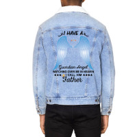 My Father Is My Guardian Angel Unisex Sherpa-lined Denim Jacket | Artistshot