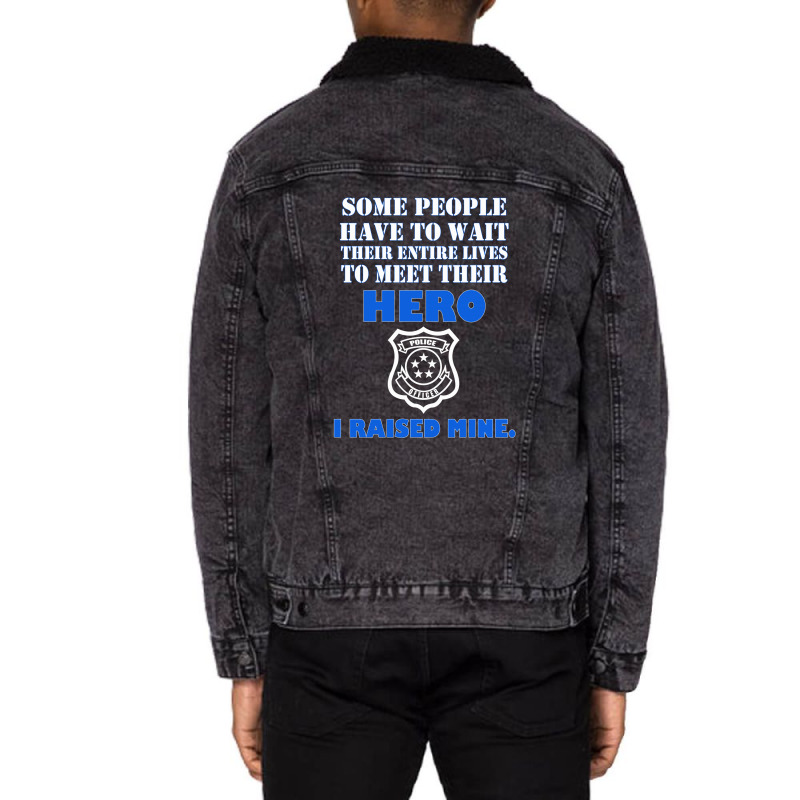 Police Officers Dad Unisex Sherpa-lined Denim Jacket | Artistshot