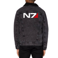 Mass Effect N7 Logo Unisex Sherpa-lined Denim Jacket | Artistshot