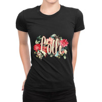 Grandmother Grandma Beautiful Floral Gift For Lolly Lolli Ladies Fitted T-shirt | Artistshot